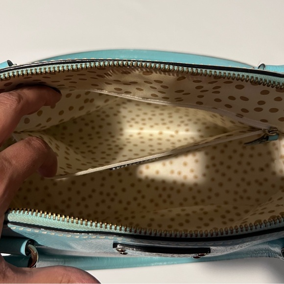 Kate Spade Wellesley Rachelle Leather Satchel, Tiffany Blue - Picture 9 of 10